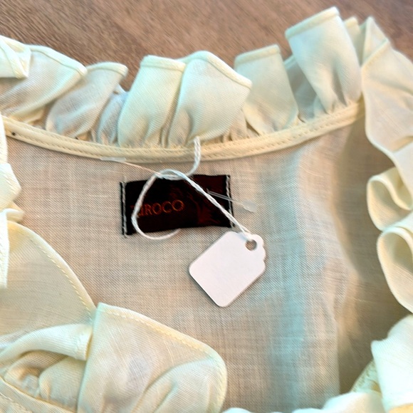 Linen button front top size medium brand new - Picture 4 of 9